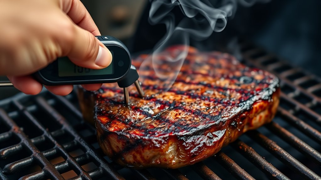 use thermometer for perfect doneness