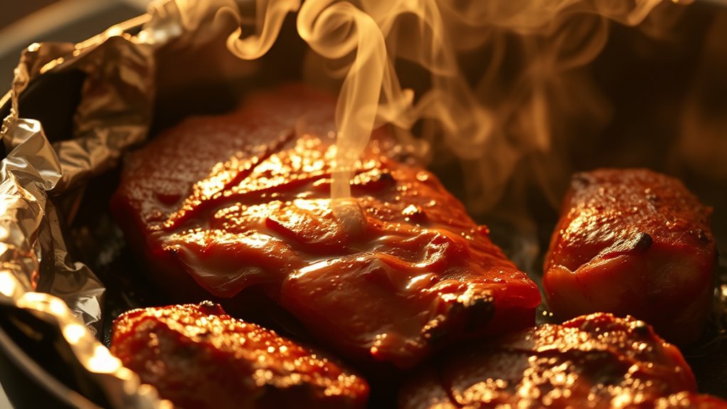 wrapping or panning meat