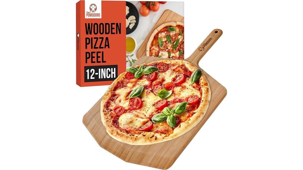 12 inch bamboo pizza peel