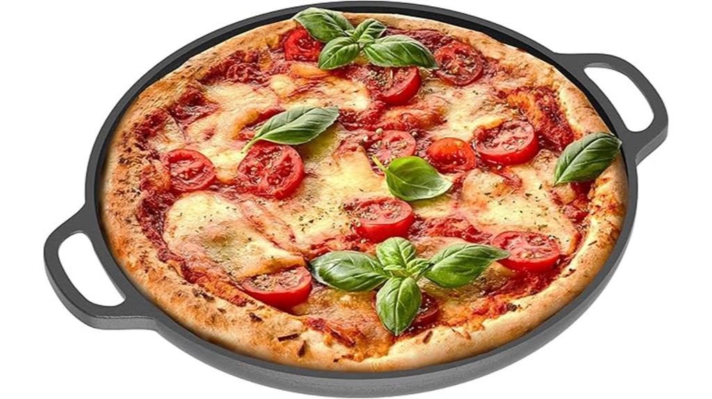 12 inch cast iron pizza pan