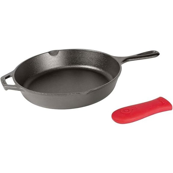 Lodge 12-Inch Cast Iron Skillet with Handle Holder