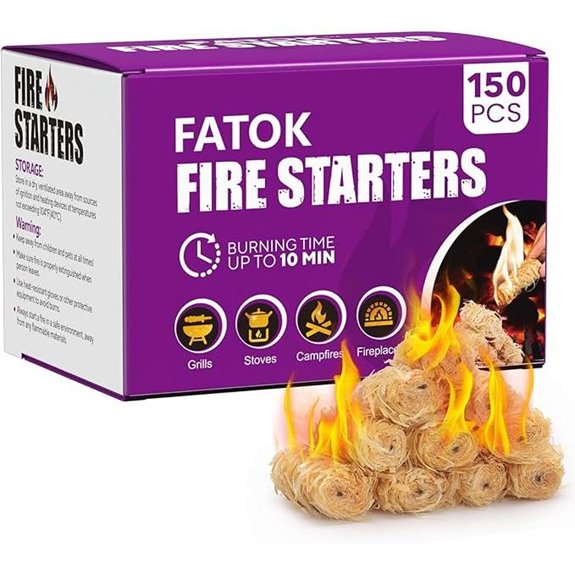 150pcs Fire Starters for Campfires and Grills