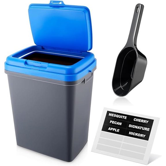 Kathfly 16lb Pellet Storage Bin with Locking Lid