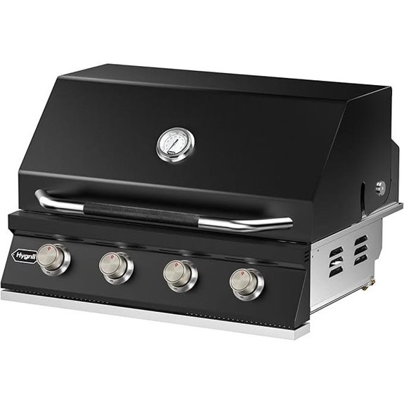 Hygrill 32-Inch 4-Burner Built-In Propane Grill