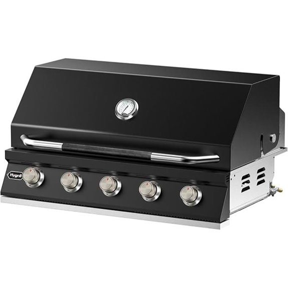 Hygrill 40-Inch Built-In Gas Grill Stainless Steel
