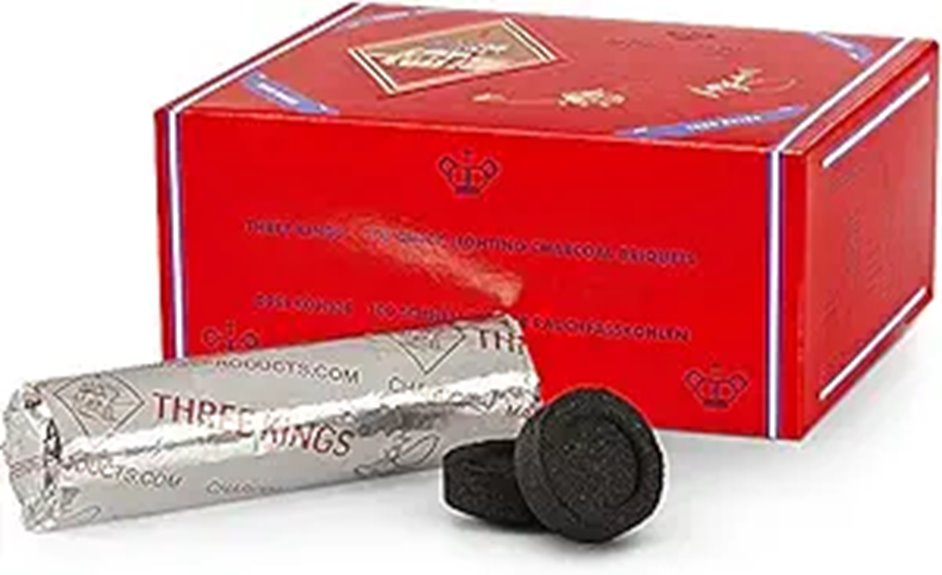 40MM Charcoal Box for Hookahs — 100pcs Instant Lighting