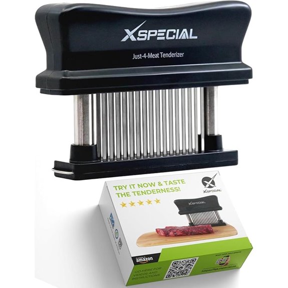 Meat Tenderizer Tool with 48 Stainless Steel Blades
