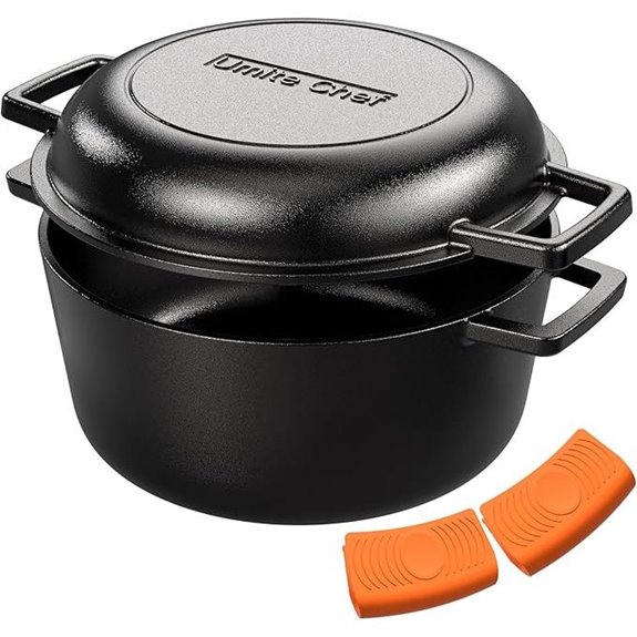 Cast Iron Dutch Oven with Lid 5QT