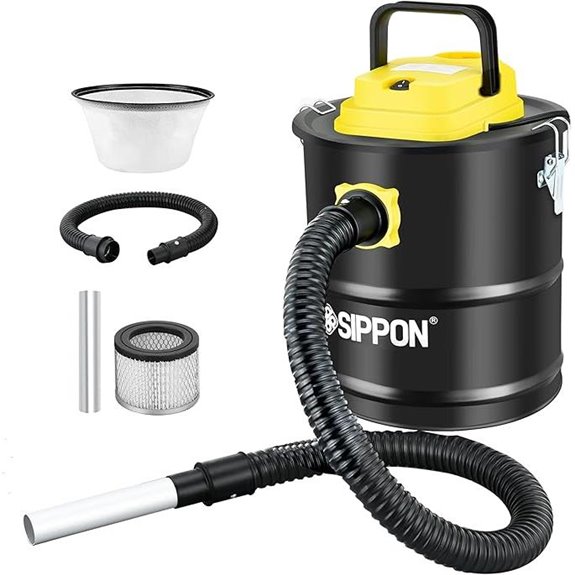 All-in-One 800W Ash Vacuum for Fireplaces and Stoves