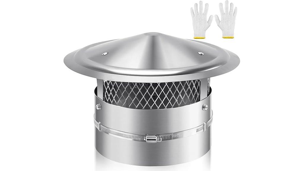 8 inch stainless chimney cap
