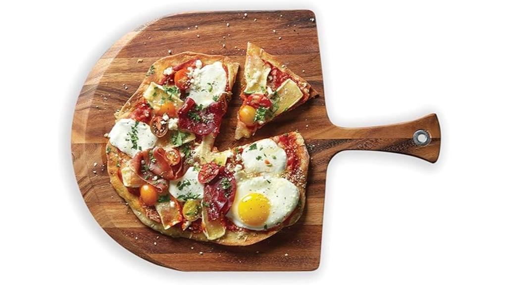 acacia wood pizza peel