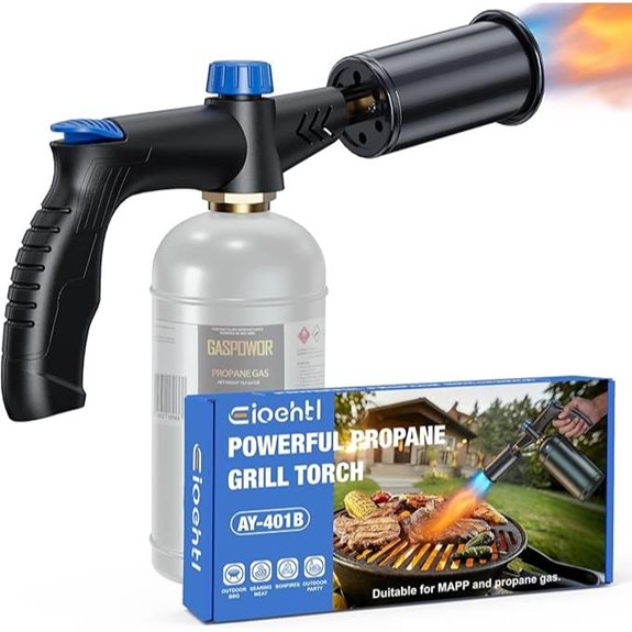 Propane Torch with Adjustable Flame and Safety Design