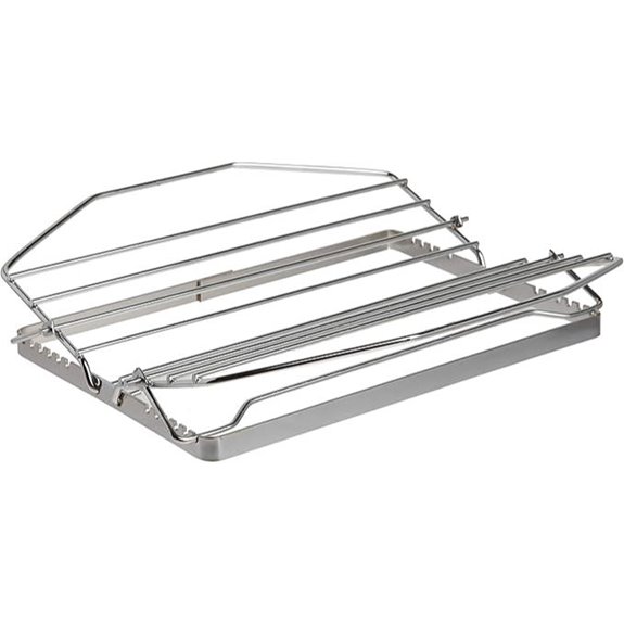 Norpro 275 Adjustable Roast Rack Nickel-plated 11 inches Silver