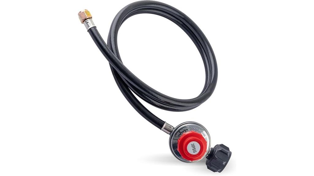 adjustable propane regulator hose