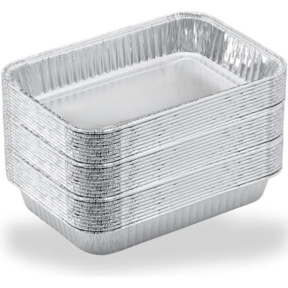 Disposable Aluminum Drip Pans for Weber Grills (20 Pack)