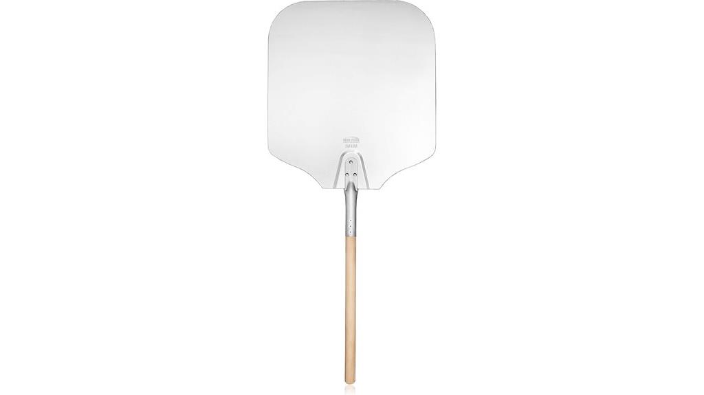 aluminum pizza peel with wooden handle