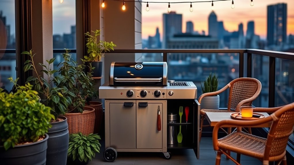 apartment patio grilling considerations