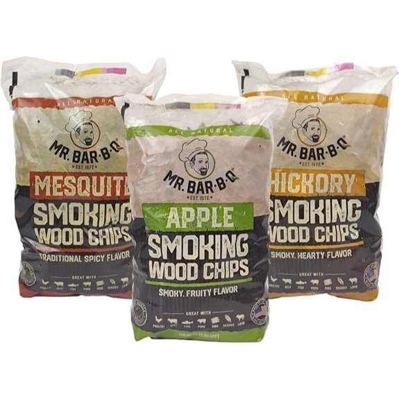 Wood Smoker Chips Bundle: Apple Mesquite & Hickory