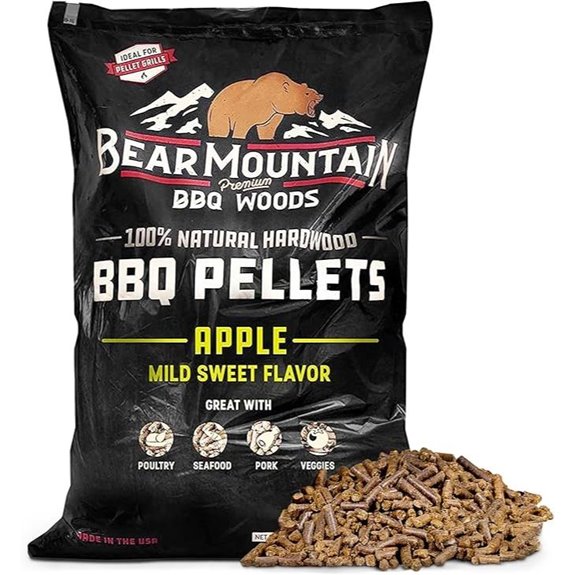 Bear Mountain Apple Wood Pellets for Smoking and Grilling