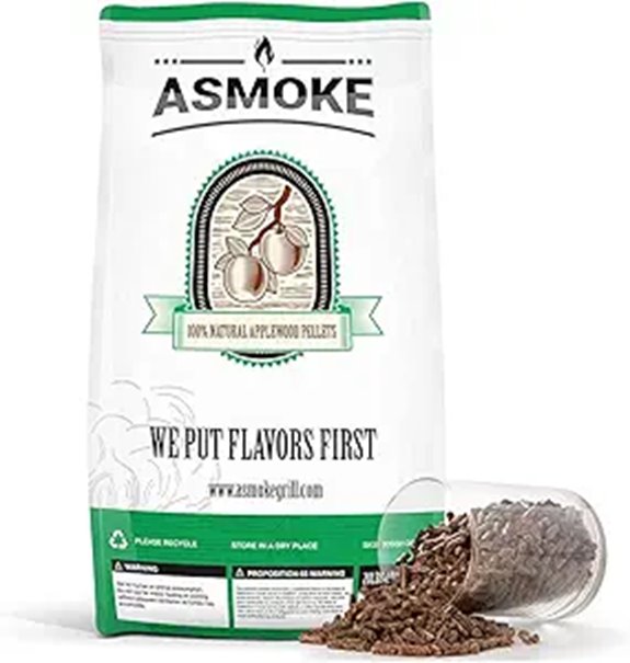 ASMOKE Apple Wood Pellets for Pellet Grills 20lb