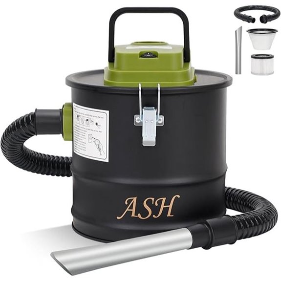 Ash Vacuum Cleaner with 2.6 Gallon Capacity