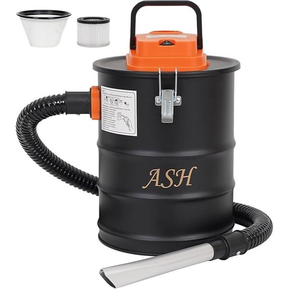 Ash Vacuum Cleaner with 4-Gallon Capacity
