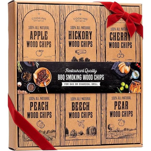 Large Wood Smoking Chips Variety Pack for Grilling