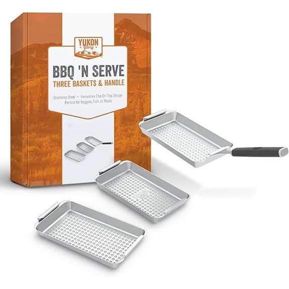 Yukon Glory BBQ & Serve Grill Basket Set
