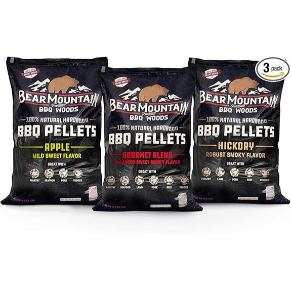 Bear Mountain 3-Pack Wood Pellets for Smoker and Grill