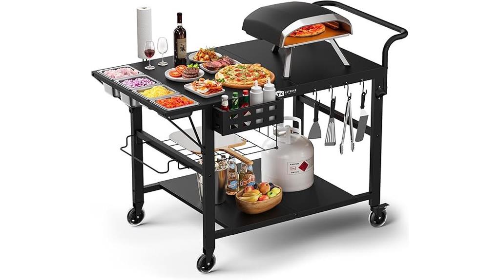 blackstone pizza oven table