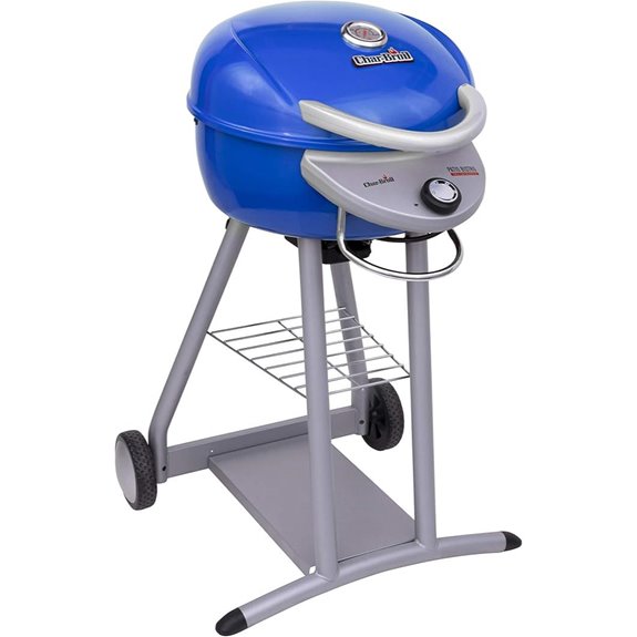 blue electric infrared grill