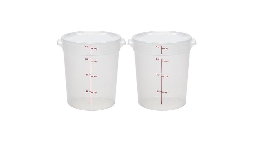 bpa free 4 quart containers
