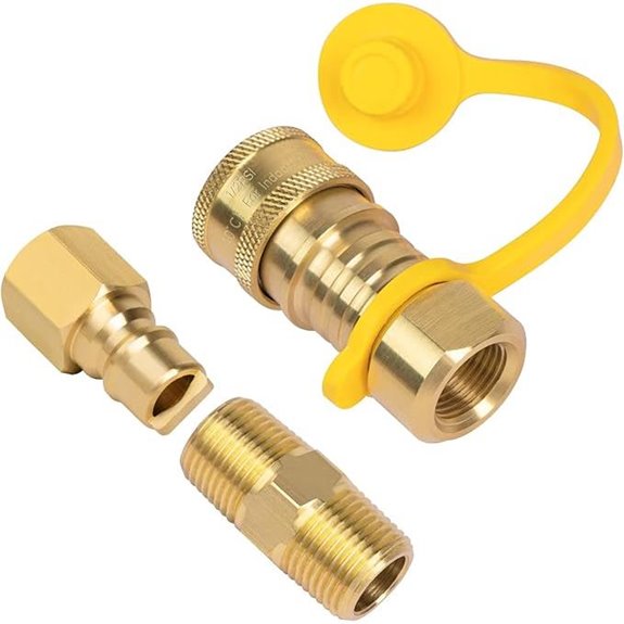 GASPRO 3/8 Brass Gas Quick Connect Fittings