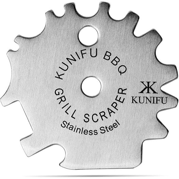 KUNIFU Bristle-Free BBQ Grill Scraper for Men