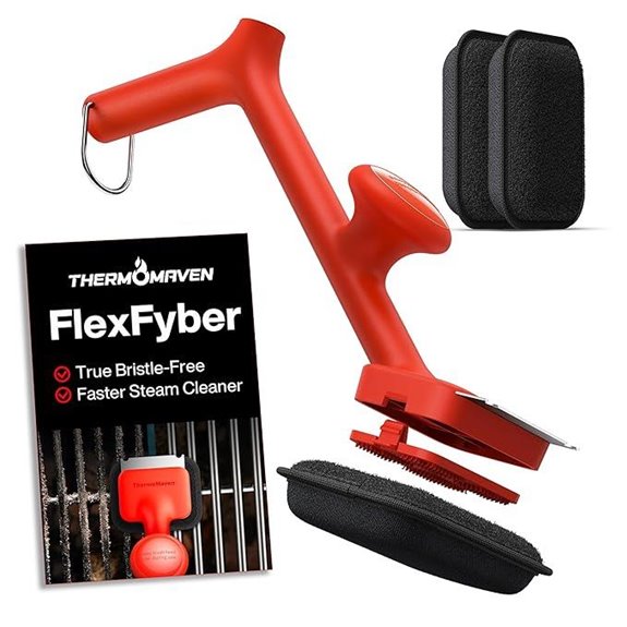 Thermomaven Bristle-Free Grill Brush with Replacement Heads