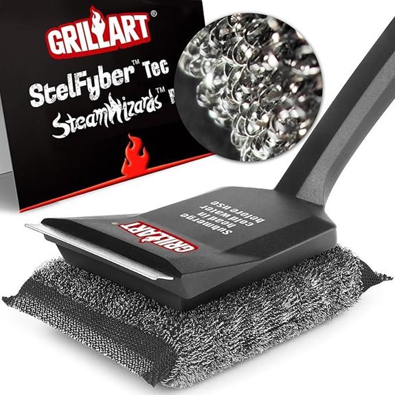 GRILLART Bristle-Free SteamWizards Grill Cleaner Brush