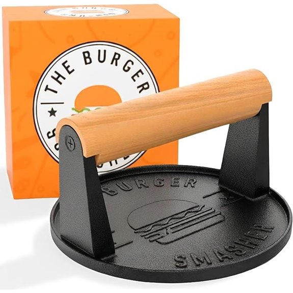 The Burger Smasher™ Cast Iron Burger Press Kit