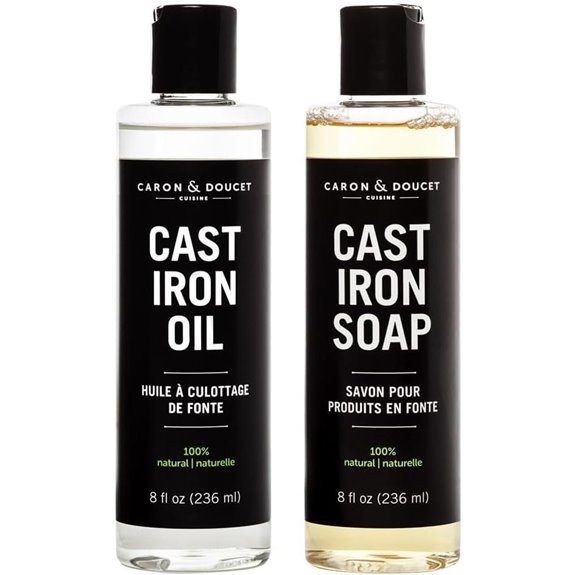 Caron & Doucet Cast Iron Cleaning & Seasoning Set