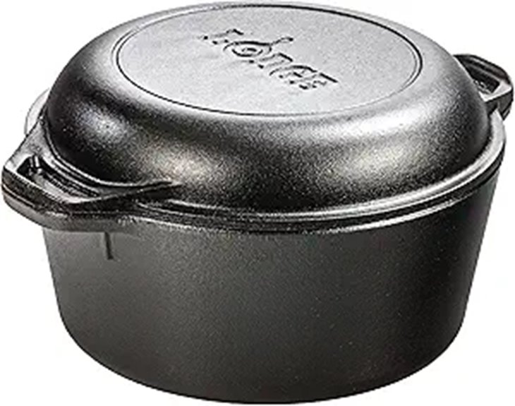 Lodge 5-Quart Cast Iron Dutch Oven with Lid
