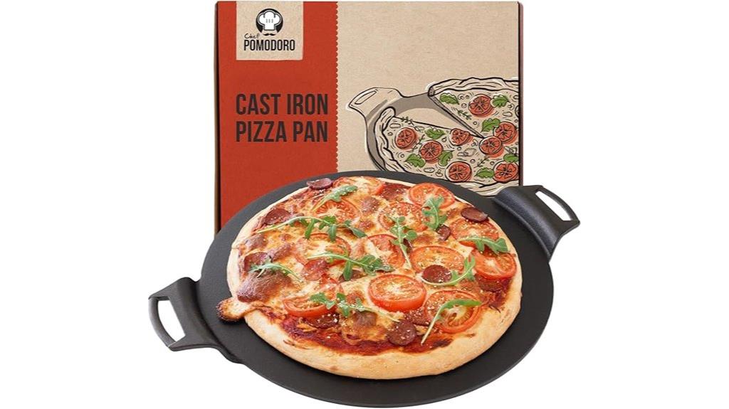 cast iron pizza pan