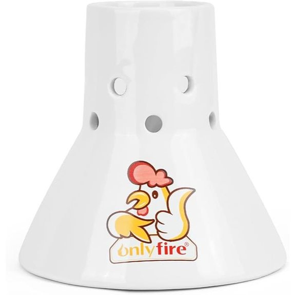 Onlyfire Ceramic Chicken Roaster for Grill Oven Smoker