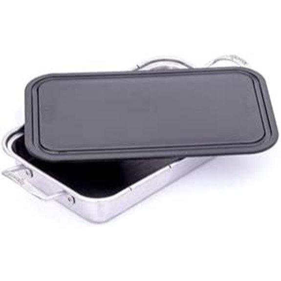Char-Broil 3526981P04 Grill Plus Roasting Pan & Cutting Board Silver