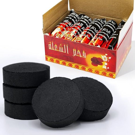 MEKER Charcoal Briquettes and Disks (100 Pieces)