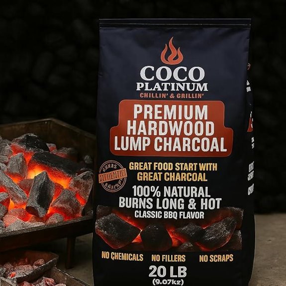 Coco Platinum Hardwood Lump Charcoal 20LB