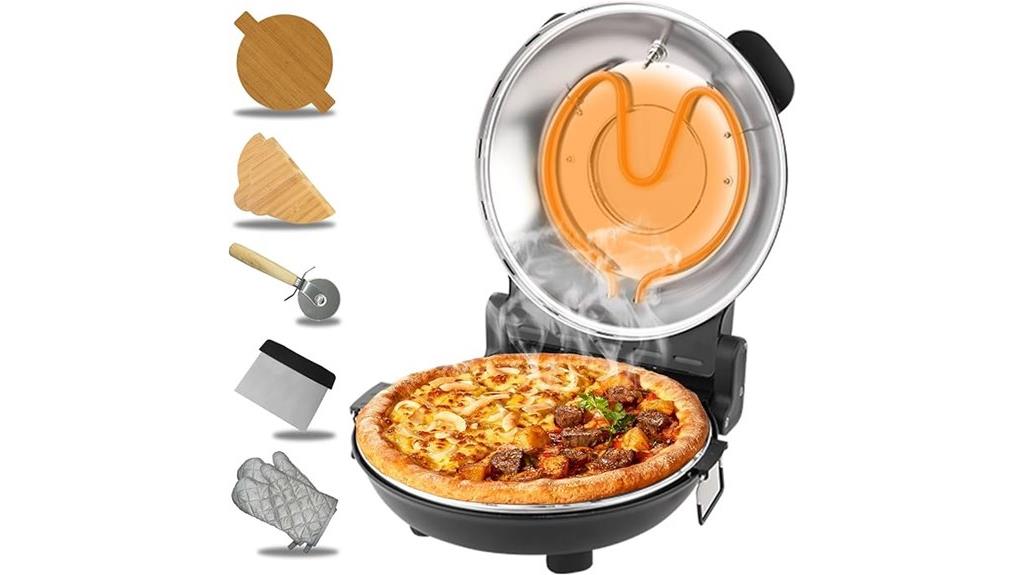 compact ceramic pizza oven