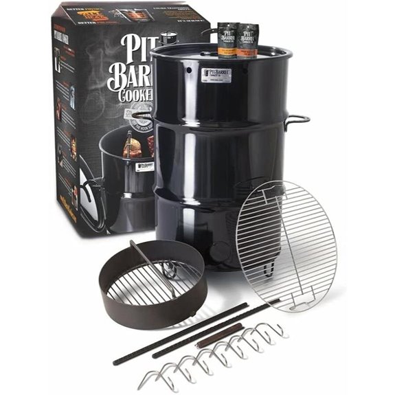 Pit Barrel Cooker Classic Package with Grill and Hooks