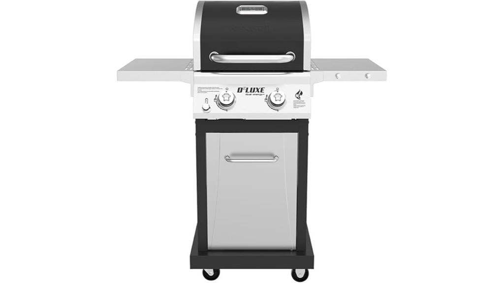 deluxe two burner gas grill