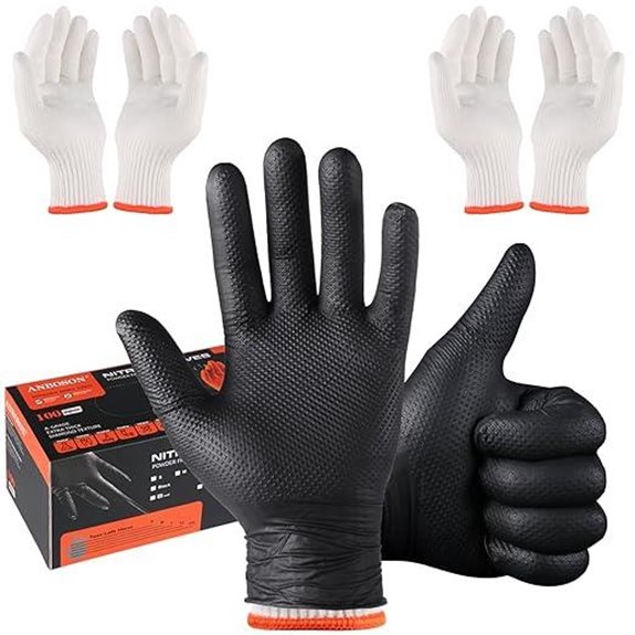 Disposable Heat-Resistant BBQ Gloves with Cotton Liners