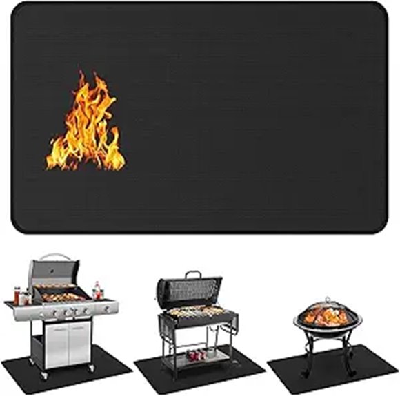 60x40 Inch Double-Sided Fireproof Grill Mat
