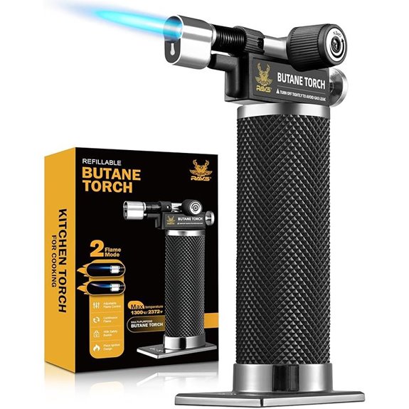 RAVS Dual Flame Butane Torch for Cooking and Welding